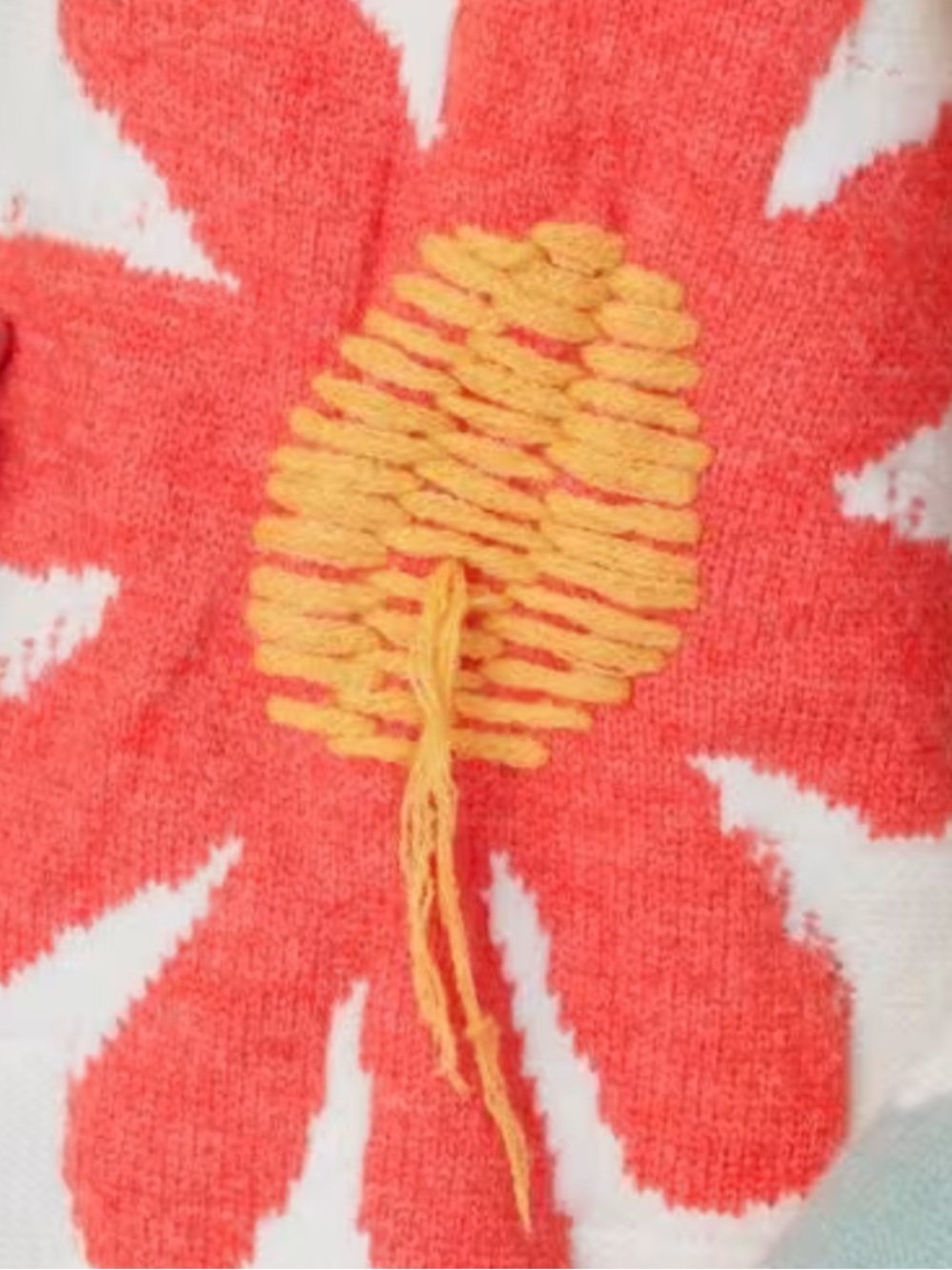 POL Boho Good Mood Flower Sweater in OVERSIZED Medium - Picture 6 of 14
